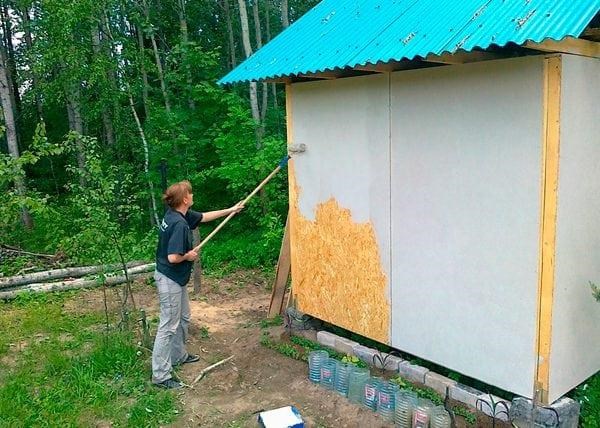 Покраска ОСБ плит снаружи