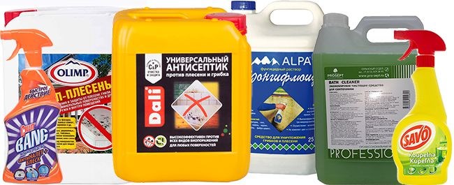 популярные средства от плесени в ванной