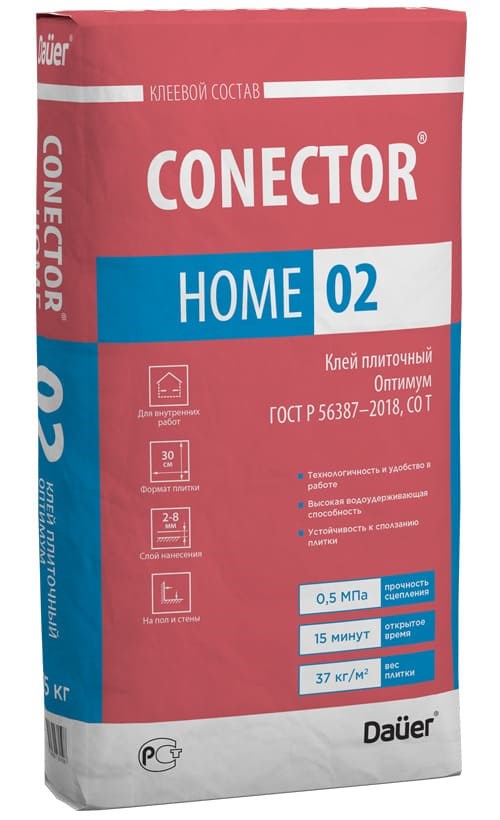 Dauer CONECTOR HOME 02 Клей плиточный Оптимум 25 кг