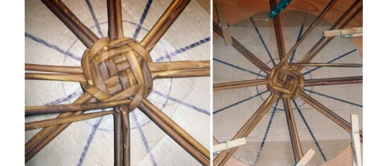 Плетение из газетных трубочек