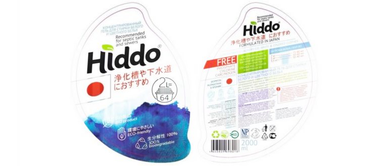 Состав геля для стирки Hiddo