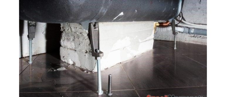 Установка чугунной ванны своими