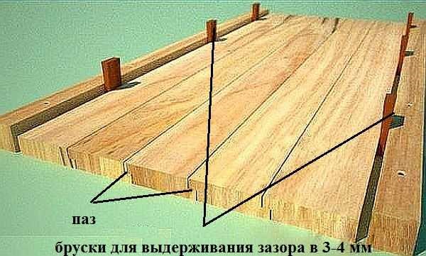 Края досок для двери можно сделать фигурными