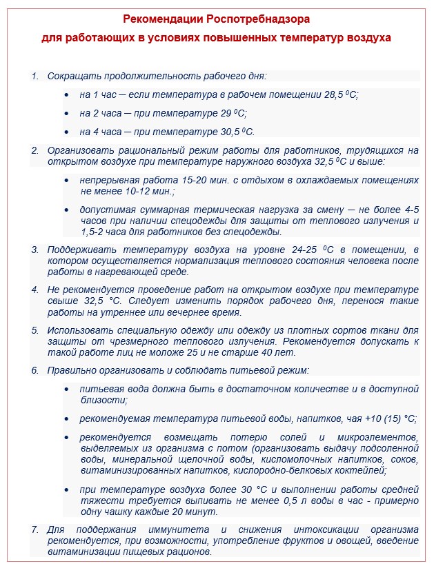 Нормы температуры на рабочем месте по СанПиН в 2024 году
