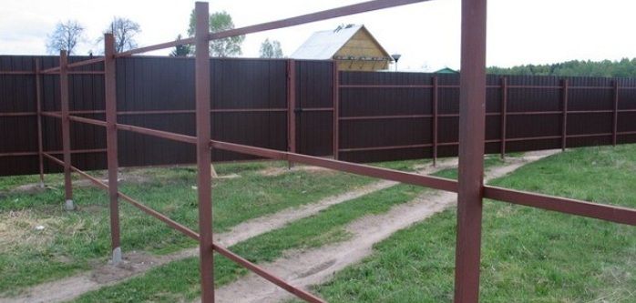 Какой краской покрасить металлические столбы для забора