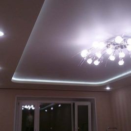 Как сделать двухуровневый потолок из гипсокартона видео и натяжного потолка