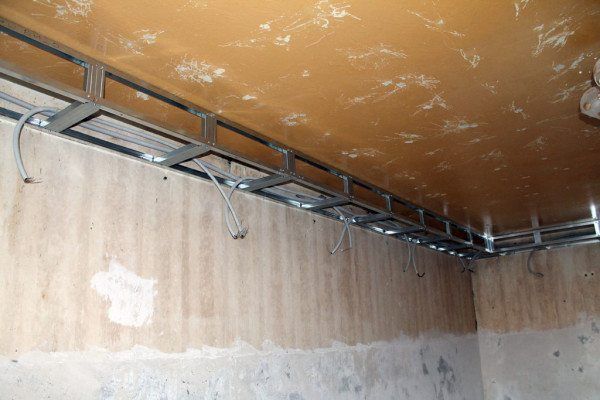 Как сделать короба из гипсокартона на потолке для натяжного потолка