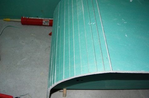 Каркас для потолка со скруглением углов из гипсокартона