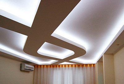 Как сделать из гипсокартона на потолке криволинейно