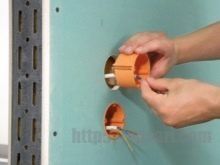 Как установить блок розеток в гипсокартон инструкция видео