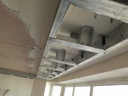 Монтаж короба из гипсокартона для шкафа купе и натяжного потолка