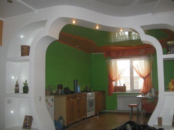 Настенные арки из гипсокартона фото европейский вариант
