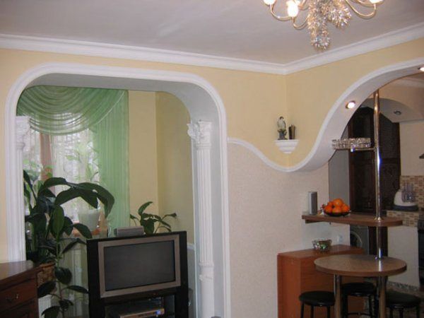 Настенные арки из гипсокартона фото европейский вариант
