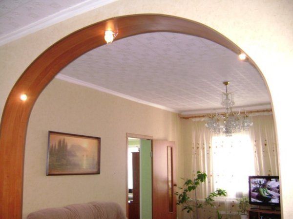 Настенные арки из гипсокартона фото европейский вариант