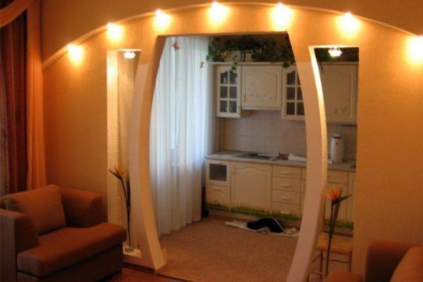 Настенные арки из гипсокартона фото европейский вариант