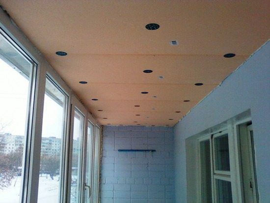 Что сделать на гипсокартон на потолок на лоджии