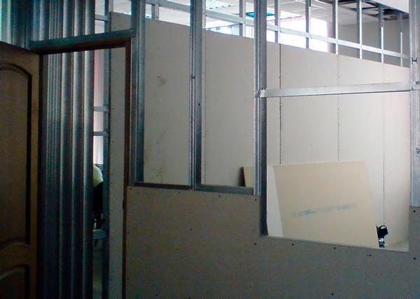 Технология устройства перегородок из гипсокартона на металлическом каркасе