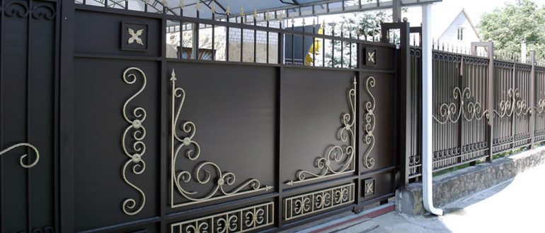 Рисунки Кованных Ворот И Калиток На Металлопрофиле