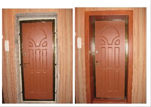 До и после создания откосов